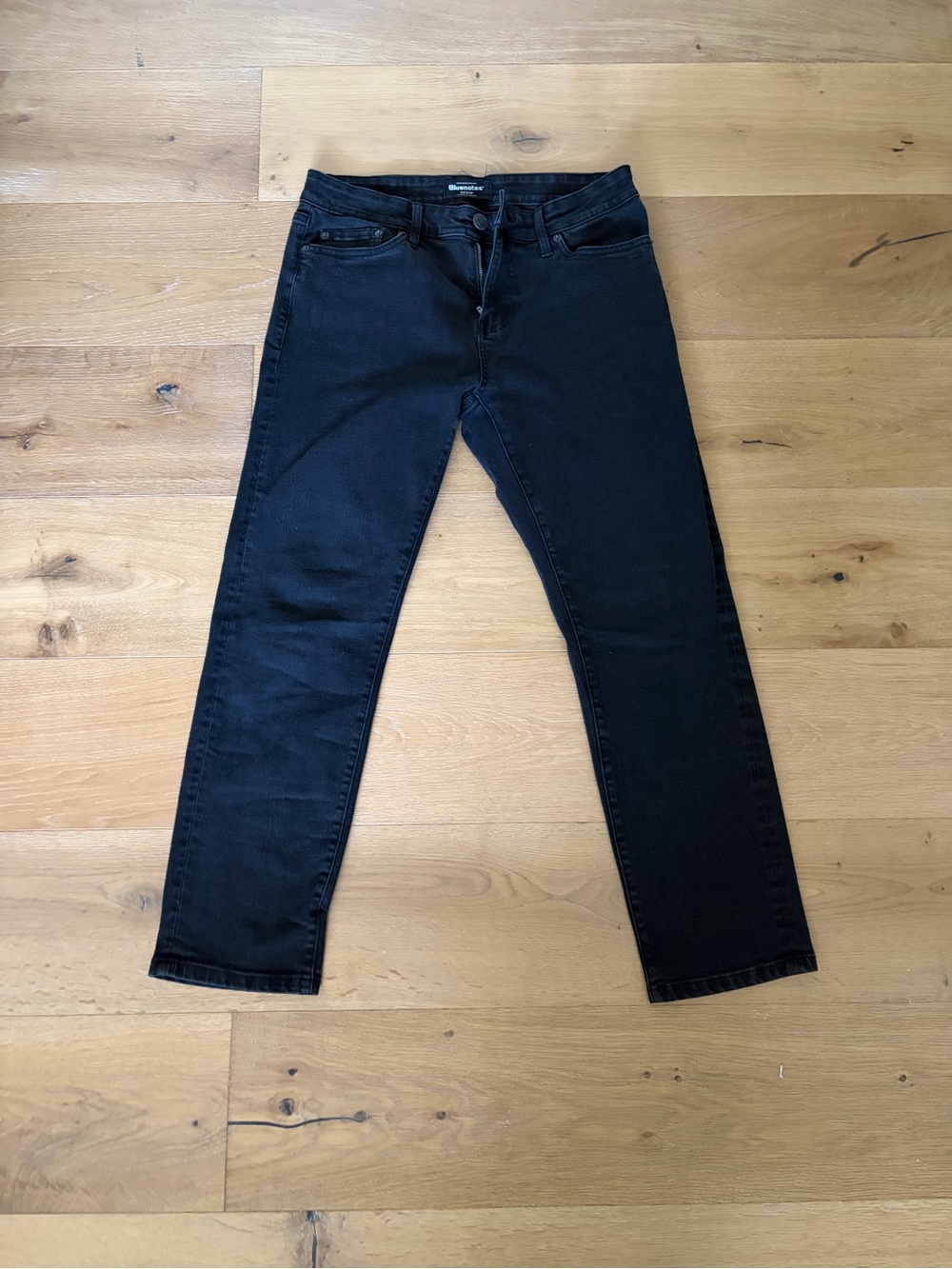 Bluenotes Men's Slim Straight Black Jeans